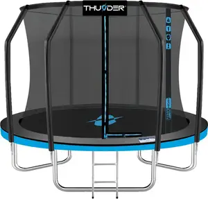 Батут THUNDER INSIDE ELITE с внутренней сеткой 6 футов 183 см черно-голубой купить