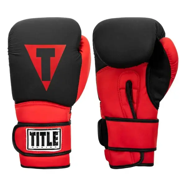 Боксерские перчатки TITLE Boxing Guts and Glory Black/Red S 10oz (бинты 4м. в комплекте) купить недорого в Украине, фото 2