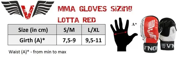 Перчатки ММА V`Noks Lotta Red L/XL купить недорого в Украине, фото 9
