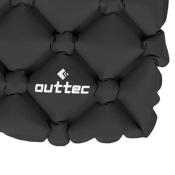 Надувний килимок Outtec 195х55х5см із подушкою чорний купити недорого в Україні, фото 4