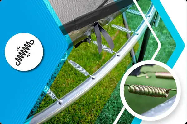 Батут THUNDER INSIDE ELITE с внутренней сеткой 16 футов 488 черный купить недорого в Украине, фото 7