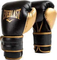 Боксерські рукавиці Everlast POWERLOCK 2R TRAINING GLOVE чорний, золотий Уні 10 унцій купити