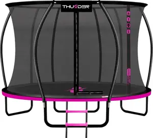 Батут THUNDER INSIDE ULTRA с внутренней сеткой 14 футов 427 см черно-розовый купить