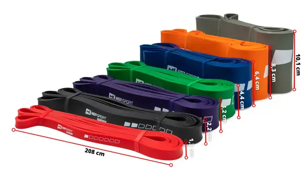 Резинка для фитнеса Hop-Sport 12-30 кг HS-L022RR черная купить недорого в Украине, фото 9