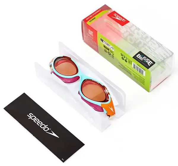 Окуляри для плавання Speedo BIOFUSE 2.0 GOG AF синій, помаранчевий Уні OSFM купити недорого в Україні, фото 6