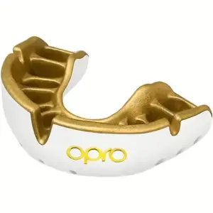 Капа OPRO Gold взрослая (возраст 11+) White/Gold (art.102504005) купить