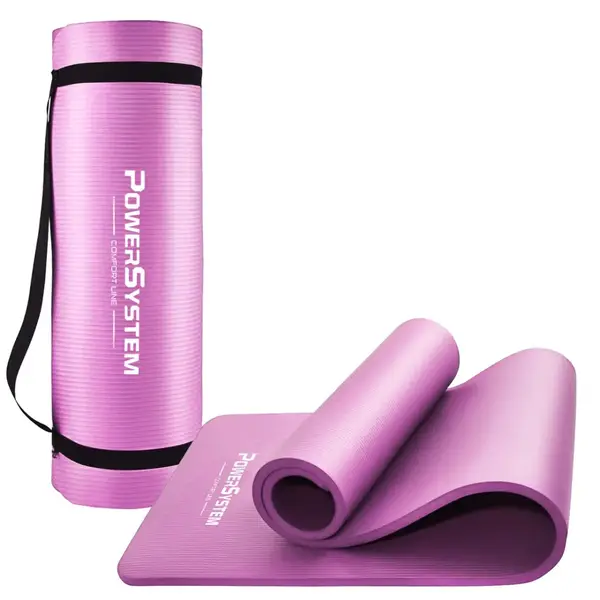 Коврик для йоги и фитнеса Power System PS-4017 NBR Fitness Yoga Mat Plus Pink (180х61х1) купить