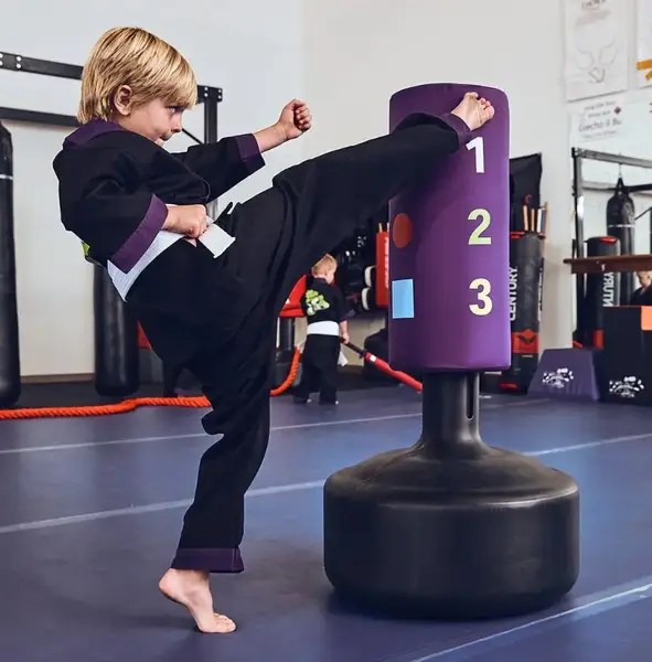 Мешок боксерский напольный CENTURY Little Dragon Kid Kick Wavemaster фиолетовый (101531) купить недорого в Украине, фото 3