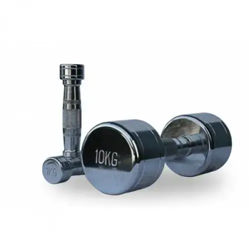 Хромований гантельний ряд Generation Fitness D-04 1-10 кг (10 пар) 110 кг купити