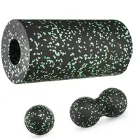 Набор Gymtek массажеров для йоги и фитнеса черно-зеленый. купить