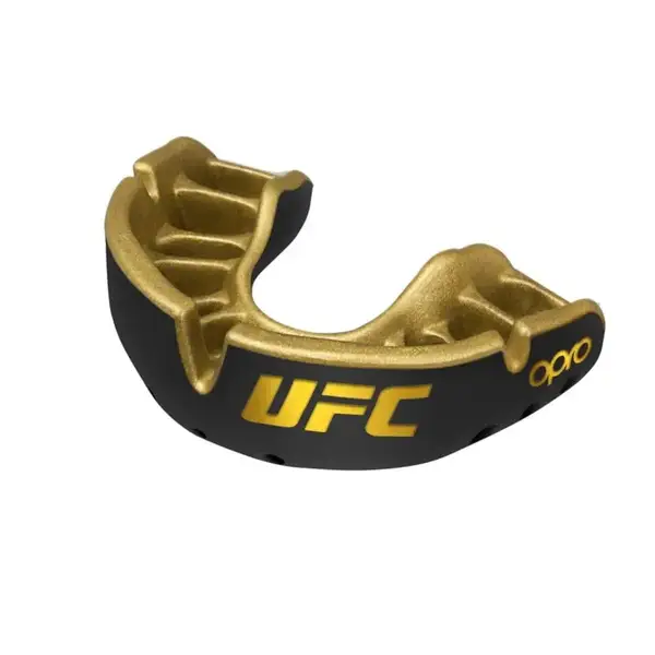 Капа OPRO Gold UFC детская (возраст до 10 лет) Black/Gold (art.102517001) купить недорого в Украине, фото 6