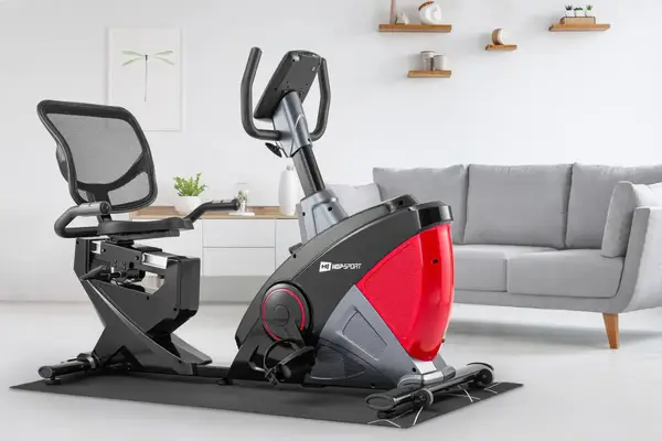 Горизонтальный велотренажер Hop-Sport HS-070L Helix красный iConsole+ купить недорого в Украине, фото 2