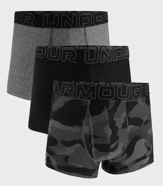 Труси UA M Perf Tech Nov 3in чорний, сірий, хакі Чол MD купити