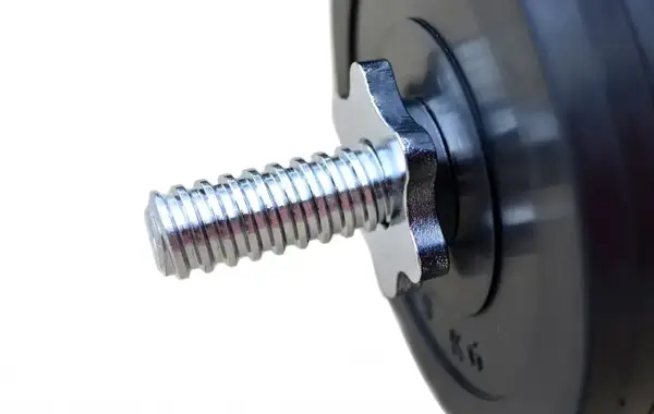 Обрезиненная гантель 16 кг (гриф 42 см + 12х1.25 диски) купить недорого в Украине, фото 3