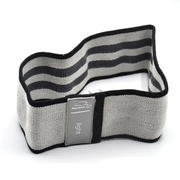 Тканева гумка для фітнесу та спорту PowerPlay 4111 Hip Band S Heavy Сіра (d_64cm) купити недорого в Україні, фото 2