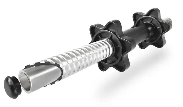 Гантелі композитні Hop-Sport 2х20 кг PRO з рукавичками (2 пари) купити недорого в Україні, фото 5