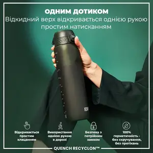 Бутылка для воды ION8 1000мл. (ЭКО бутылка) BPA Free, Dark Green купить