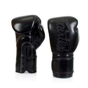 Боксерські рукавиці Fairtex BGV14SB Black 10 унцій (бинти в комплекті) купити