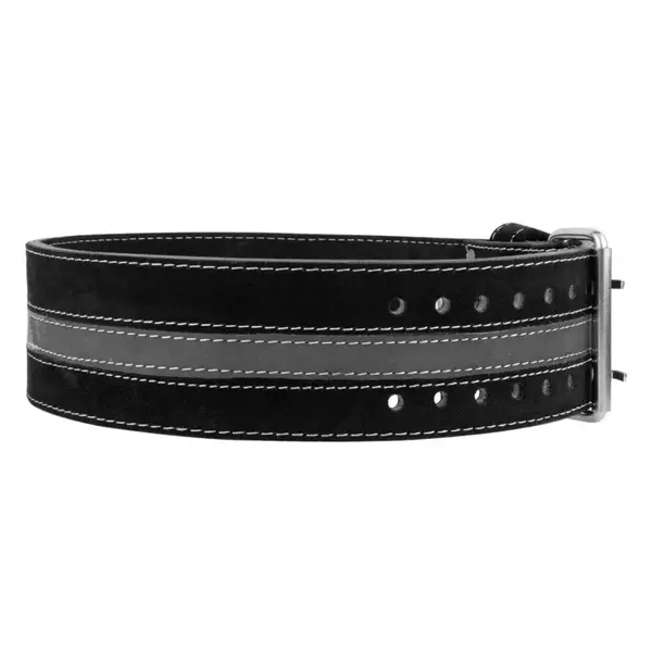 Пояс для пауерліфтингу Power System PS-3800 PowerLifting шкіряний Black/Grey Line XL купити недорого в Україні, фото 3