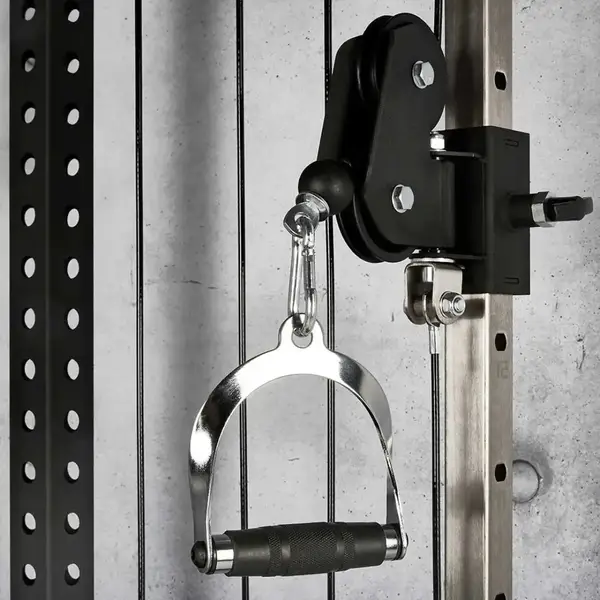 Ручка York Fitness для тяги с резиновой рукояткой, хром. купить недорого в Украине, фото 5