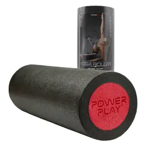 Массажный ролик (роллер) гладкий PowerPlay 4021 Fitness Roller Черно-красный (45x15см.) купить