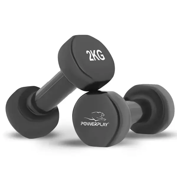 Набір гантелей в кейсі 9 кг. PowerPlay 4121 Fitness Dumbells (2шт.*1кг. 2шт.*1,5кг. 2шт.*2кг.) купити недорого в Україні, фото 7