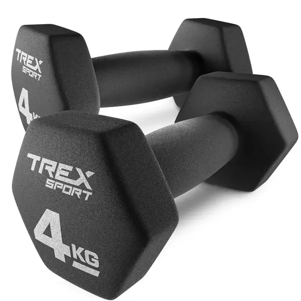 Гантелі для фітнесу неопренові TREX Sport TX-040VD 2x4 кг купити