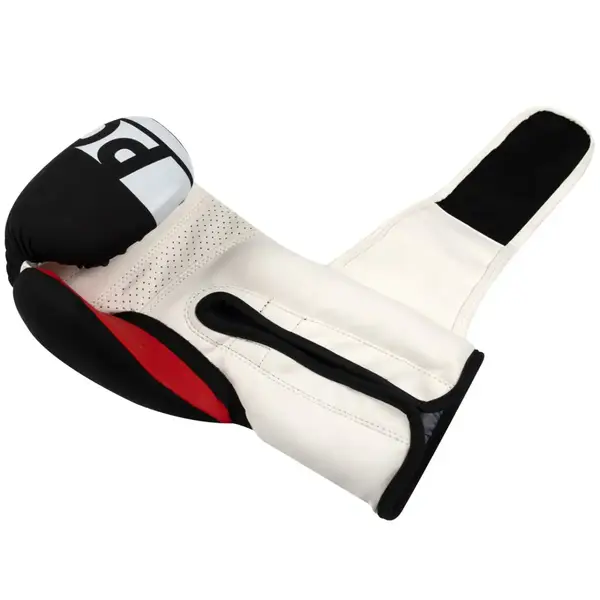 Боксерские перчатки PowerPlay 3086 Matt Challenger Черно-Белые 14 унций купить недорого в Украине, фото 6