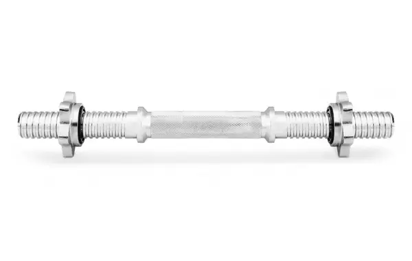 Гриф гантельний хромований із замками 45 см ф 28 мм купити