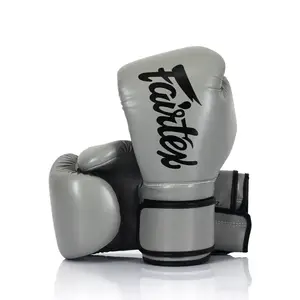 Боксерские перчатки Fairtex BGV14 Grey 12 унций (бинты в комплекте) купить