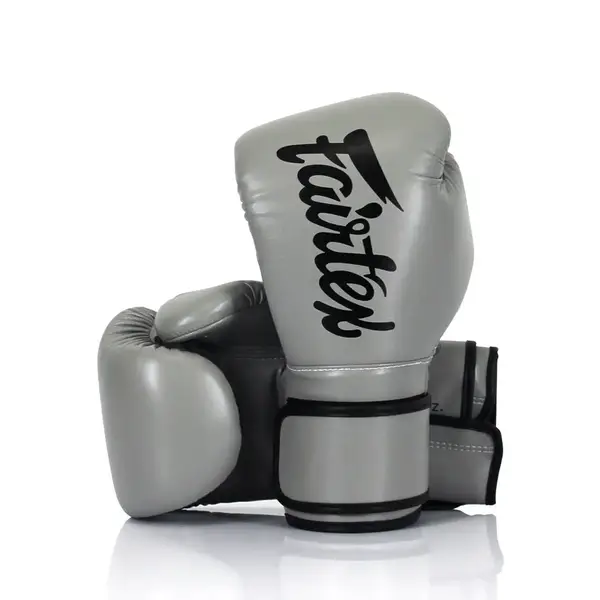 Боксерские перчатки Fairtex BGV14 Grey 12 унций (бинты в комплекте) купить