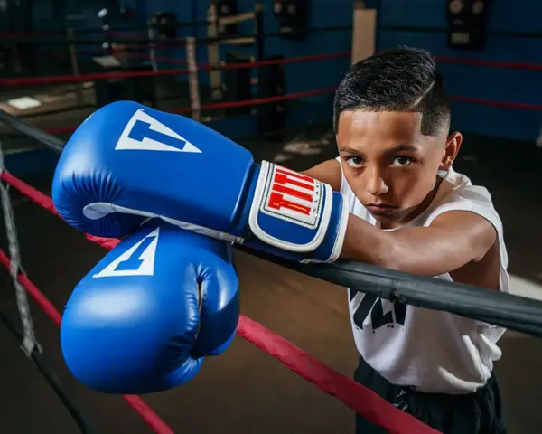 Боксерские перчатки TITLE Classic Pro Style 3.0 Blue/White 12 oz (капа в комплекте) купить недорого в Украине, фото 7