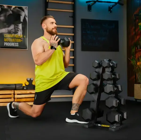 Стійка-піраміда для зберігання 5 пар гантелей Trex Sport TX-055DR купити недорого в Україні, фото 5