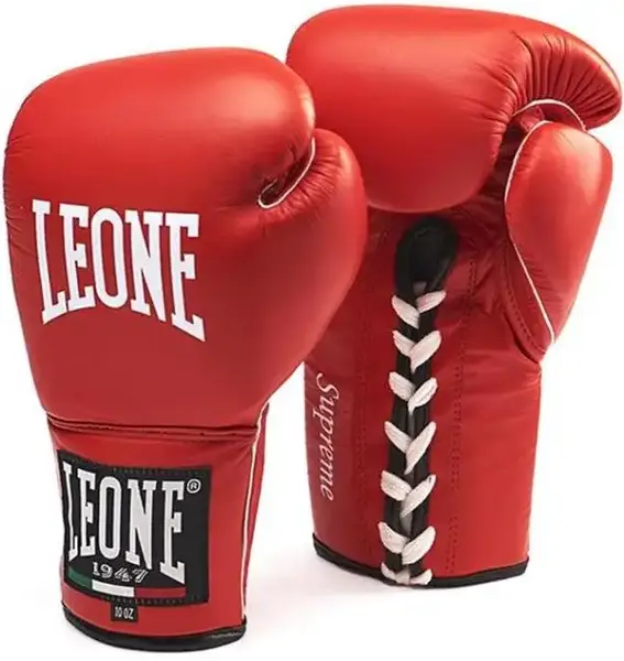 Боксерские перчатки Leone Supreme Red 8 ун. купить