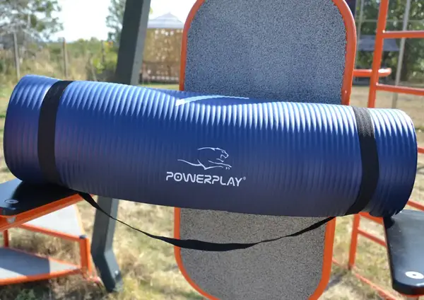 Коврик для йоги и фитнеса PowerPlay 4151 NBR Performance Mat Синий (183x61x1.2) купить недорого в Украине, фото 8