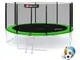Батут Hop-Sport 14ft (427см) зелений із зовнішньою сіткою купити