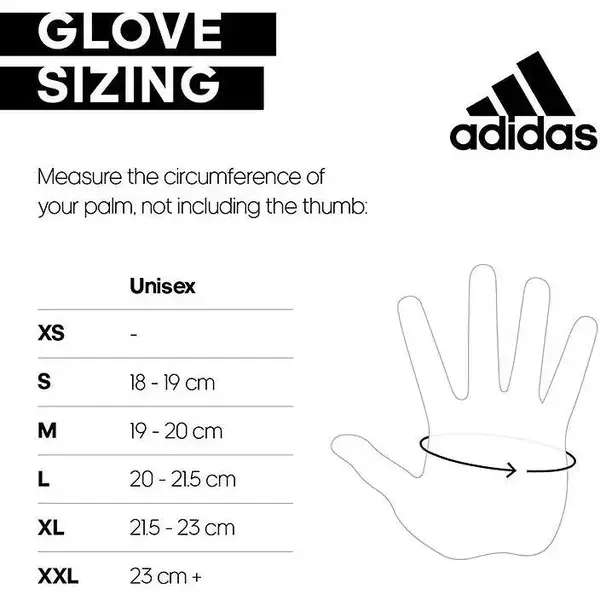 Перчатки для тренинга Adidas Performance Gloves черный, белый Уни L купить недорого в Украине, фото 6