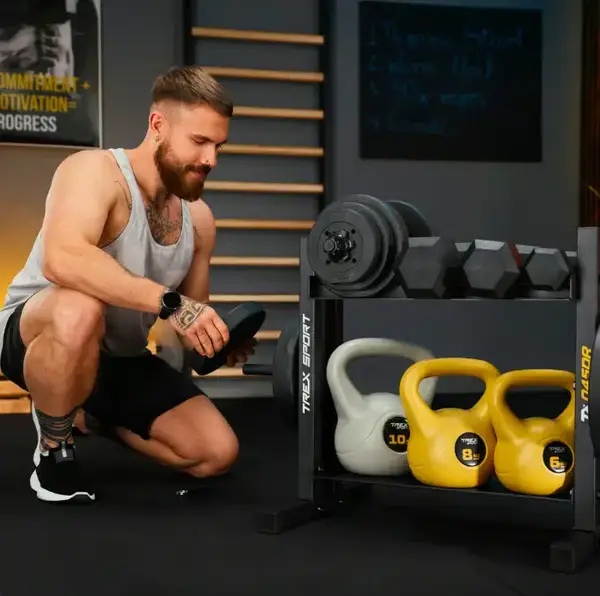 Стійка 2-рівнева для гантелей, дисків та гирь TX-045DR купити недорого в Україні, фото 4