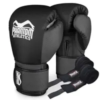 Боксерские перчатки Phantom Reaper Black12 унций (Бинты 4м. в подарок) купить