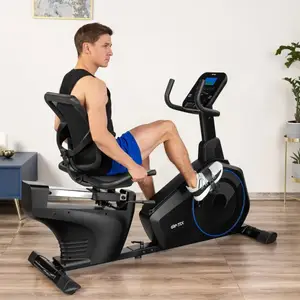 Горизонтальний велотренажер Gymtek XBR6000 електромагнітний синій купити