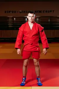 Форма для самбо (самбовка) червона TM "Kintayo", 185 зріст, щільність 550 гр/м.кв. купити