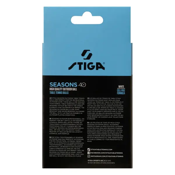 Мячи для настольного тенниса Stiga Seasons, White 12 шт (1110-2810-12) купить недорого в Украине, фото 4