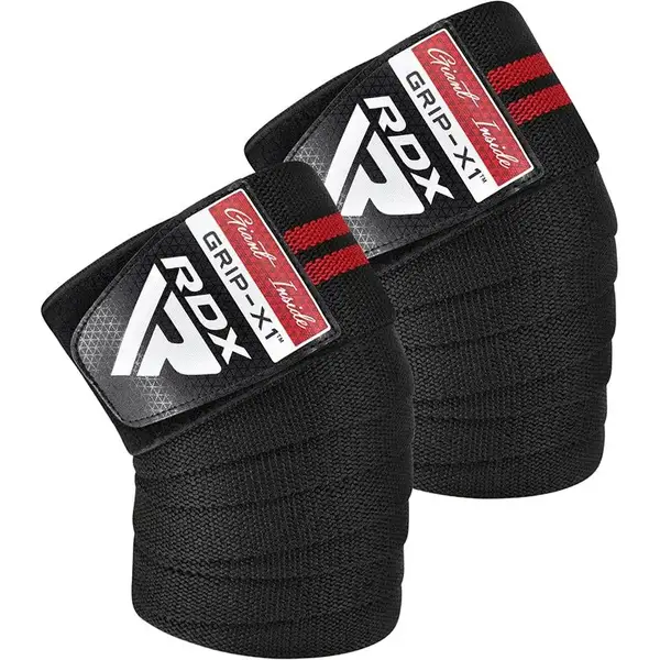 Бинти на коліна RDX GYM KNEE WRAP R11 BLACK/RED купити