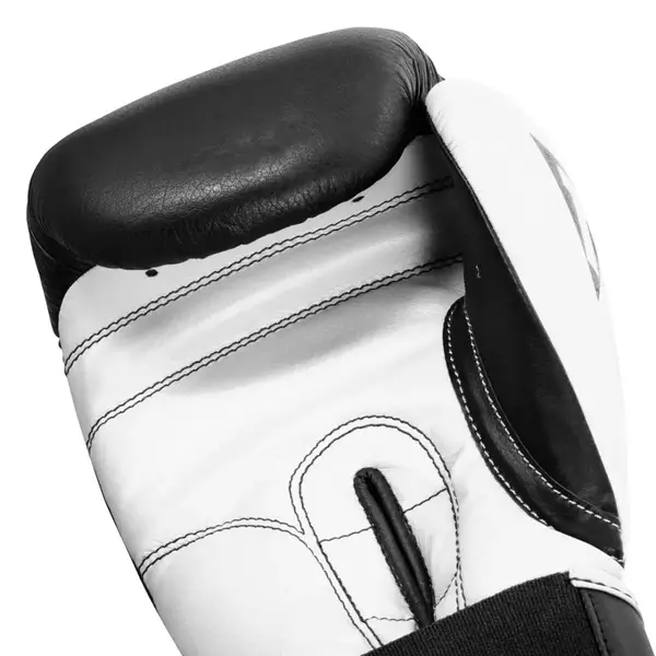 Боксерские перчатки TITLE Boxing Dynamic Strike Black/White 16 oz (бинты 4м. в комплекте) купить недорого в Украине, фото 5