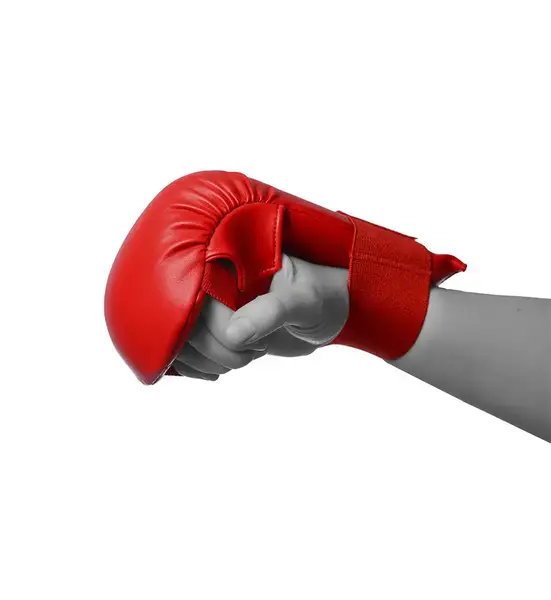 Рукавиці для карате PowerPlay 3027 Червоні L (капа в подарунок) купити недорого в Україні, фото 6