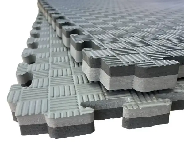 Татамі ластівчин хвіст (будо мат пазл) 1х1м товщина 40 мм (Чорний/Сірий) купити