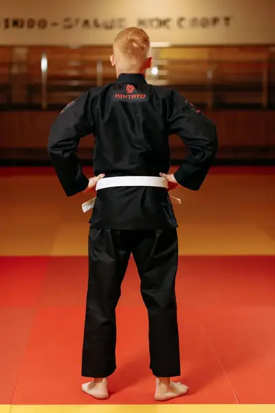 Кімоно для джиу - джитсу чорне, TM "Kintayo", 160 зріст, щільність 450 гр/м.кв. купити недорого в Україні, фото 5