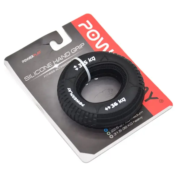 Эспандер кистевой силиконовый PowerPlay PP-4330 Hand Grip Loops Hard 31.5-36 кг. Черный купить недорого в Украине, фото 10