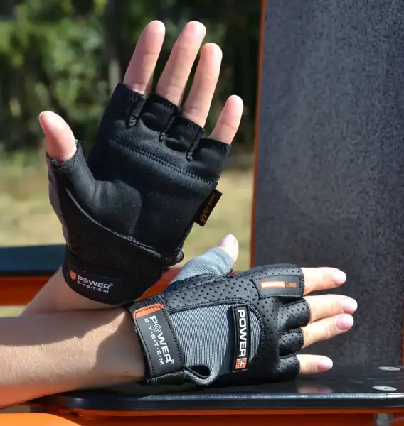 Перчатки для фитнеса Power System PS-2500 Power Plus Black/Grey XS купить недорого в Украине, фото 6