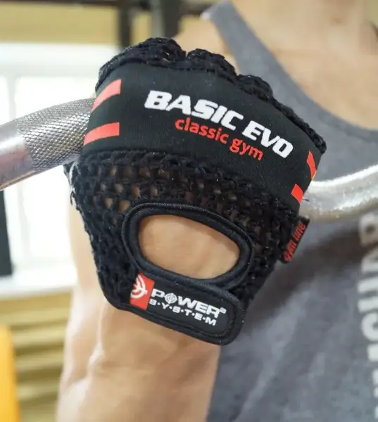 Перчатки для фитнеса Power System PS-2100 Basic EVO Black/Red Line L купить недорого в Украине, фото 8